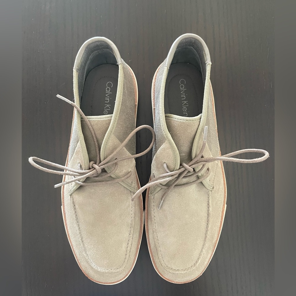 Calvin Klein Suede Lace-Up Loafers